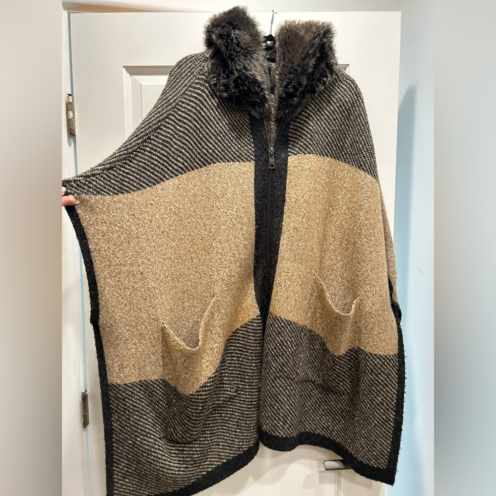 Zara poncho sweater
